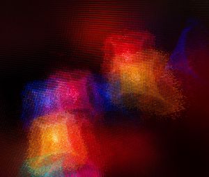Preview wallpaper light, glare, colorful, glass, blur