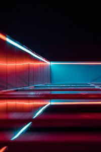 Preview wallpaper light, glow, lines, reflection, dark