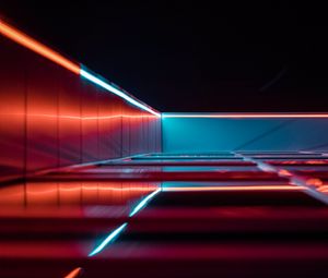 Preview wallpaper light, glow, lines, reflection, dark