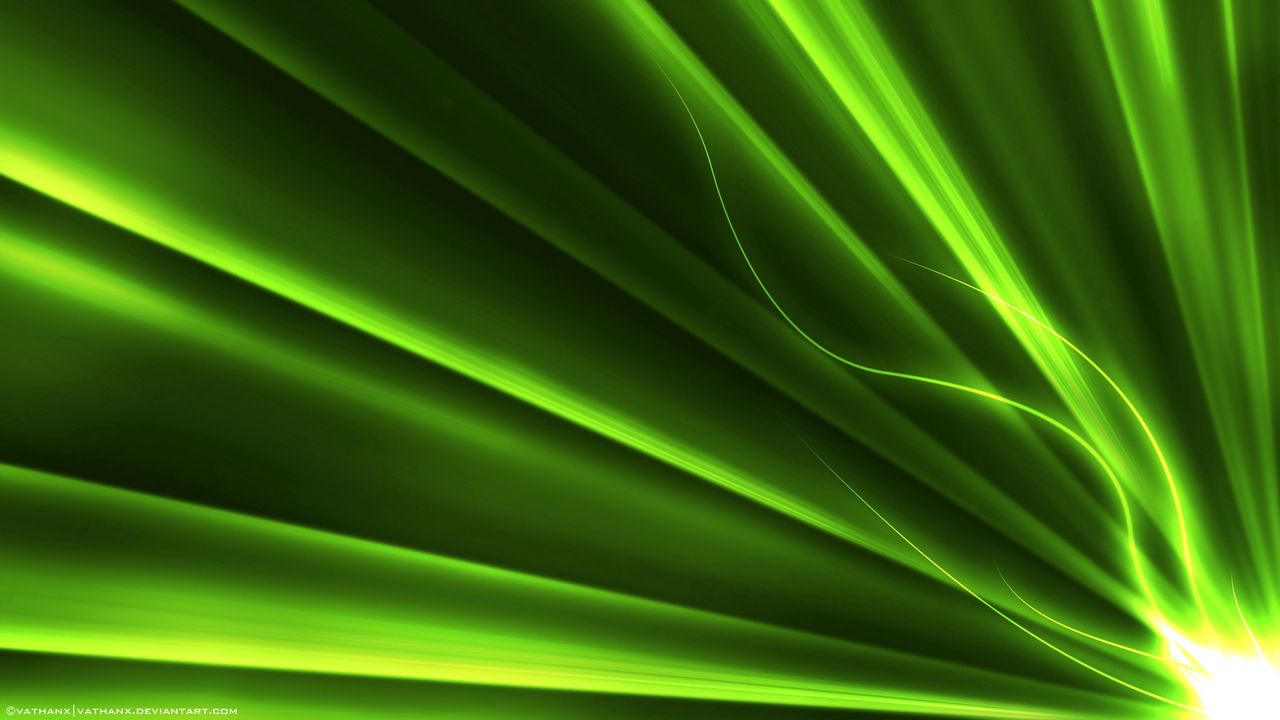 Wallpaper light, green, line, shine, circle