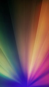 Preview wallpaper light, iridescent, fan, colorful