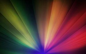 Preview wallpaper light, iridescent, fan, colorful