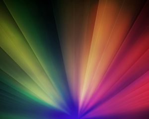 Preview wallpaper light, iridescent, fan, colorful