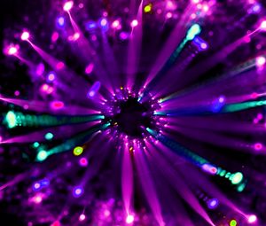 Preview wallpaper light, lights, blur, abstraction, purple