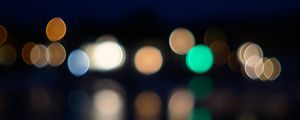 Preview wallpaper light, lights, bokeh, blur, dark