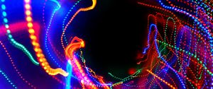 Preview wallpaper light, lights, lines, glare, colorful, long exposure