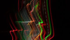 Preview wallpaper light, lines, abstraction, colorful
