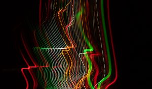 Preview wallpaper light, lines, abstraction, colorful