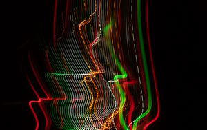 Preview wallpaper light, lines, abstraction, colorful