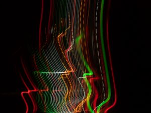Preview wallpaper light, lines, abstraction, colorful