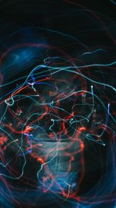 Preview wallpaper light, lines, blur, long exposure, abstraction, colorful