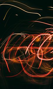 Preview wallpaper light, lines, blur, long exposure, glow, abstraction