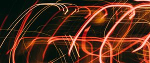 Preview wallpaper light, lines, blur, long exposure, glow, abstraction