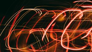 Preview wallpaper light, lines, blur, long exposure, glow, abstraction