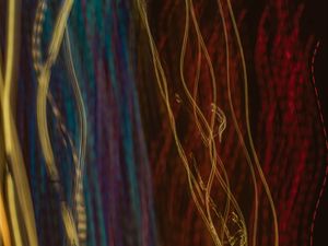 Preview wallpaper light, lines, blur, long exposure, abstraction