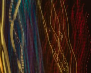 Preview wallpaper light, lines, blur, long exposure, abstraction