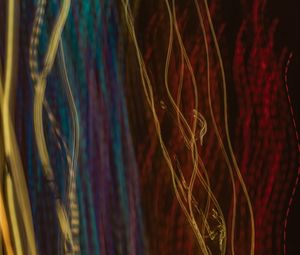 Preview wallpaper light, lines, blur, long exposure, abstraction