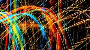 Preview wallpaper light, lines, colorful, abstraction, long exposure