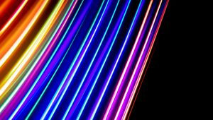 Preview wallpaper light, lines, colorful, abstraction