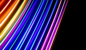 Preview wallpaper light, lines, colorful, abstraction