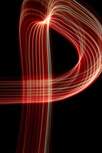 Preview wallpaper light, lines, curves, abstraction, red