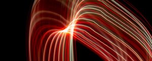 Preview wallpaper light, lines, curves, abstraction, red