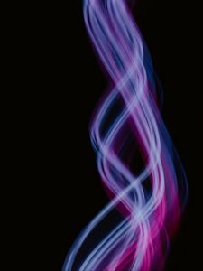 Preview wallpaper light, lines, curves, abstraction, purple
