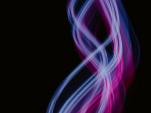 Preview wallpaper light, lines, curves, abstraction, purple