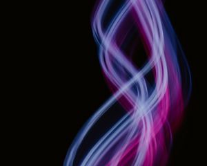 Preview wallpaper light, lines, curves, abstraction, purple