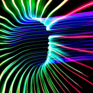 Preview wallpaper light, lines, curves, freezelight, abstraction, colorful, neon