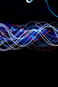 Preview wallpaper light, lines, freezelight, long exposure, glow, abstraction