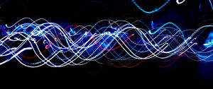 Preview wallpaper light, lines, freezelight, long exposure, glow, abstraction