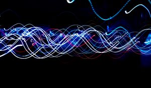 Preview wallpaper light, lines, freezelight, long exposure, glow, abstraction