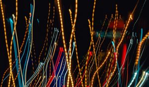 Preview wallpaper light, lines, freezelight, long exposure, blur, abstraction