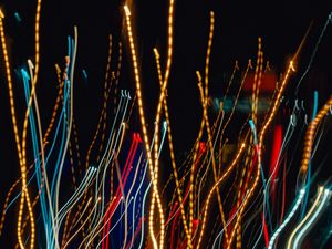Preview wallpaper light, lines, freezelight, long exposure, blur, abstraction