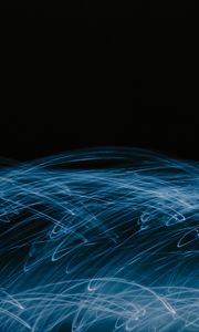 Preview wallpaper light, lines, freezelight, long exposure, blue, abstraction