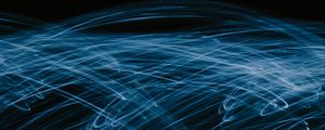 Preview wallpaper light, lines, freezelight, long exposure, blue, abstraction