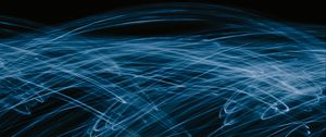 Preview wallpaper light, lines, freezelight, long exposure, blue, abstraction