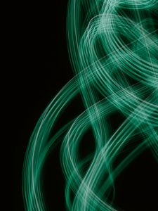 Preview wallpaper light, lines, freezelight, blur, abstraction, green