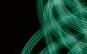 Preview wallpaper light, lines, freezelight, blur, abstraction, green