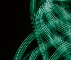 Preview wallpaper light, lines, freezelight, blur, abstraction, green