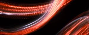 Preview wallpaper light, lines, freezelight, long exposure, red, abstraction