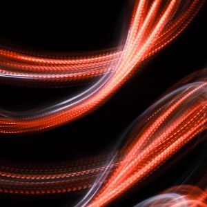 Preview wallpaper light, lines, freezelight, long exposure, red, abstraction