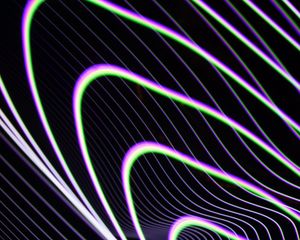 Preview wallpaper light, lines, freezelight, distortion, bends, abstraction