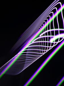 Preview wallpaper light, lines, freezelight, distortion, abstraction