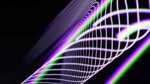 Preview wallpaper light, lines, freezelight, distortion, abstraction