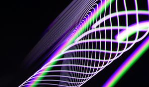 Preview wallpaper light, lines, freezelight, distortion, abstraction