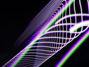 Preview wallpaper light, lines, freezelight, distortion, abstraction