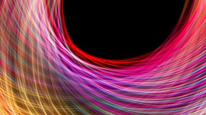 Preview wallpaper light, lines, freezelight, abstraction, colorful