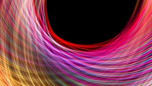 Preview wallpaper light, lines, freezelight, abstraction, colorful